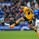 Raúl Jiménez skirts past Everton en route to a win for Wolves.